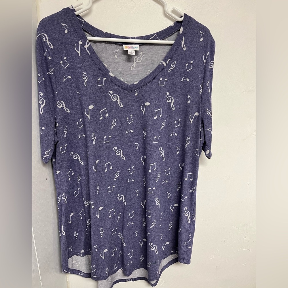 Purple Music Note Lularoe Top